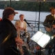 The Way Band trio at wedding on a boat from Midlakes Navigation in Skaneateles