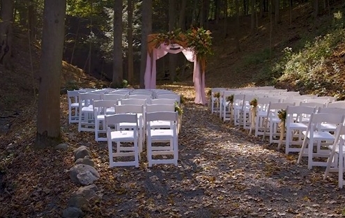 seating for wedding ceremony at New Park