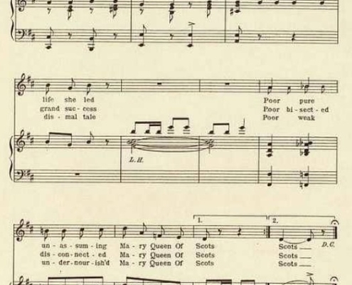 sheet music with melody of a song for seniors
