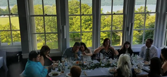 wedding table at Inn at Taughannock Falls