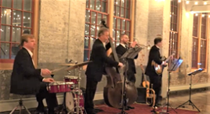 jazz band at wedding on new years eve
