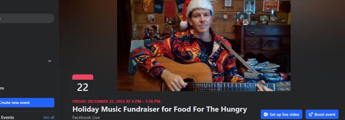 holiday music fundraiser
