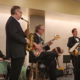 Dennis Winge Jazz Ensemble in tuxedos at wedding in Ithaca