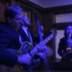 Dennis Winge jazz trio performing at Cornell fraternity holiday party