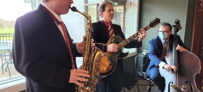 jazz trio at fundraiser event