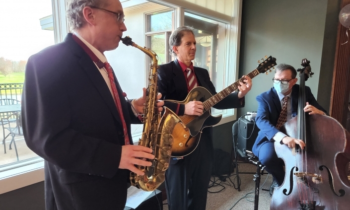 jazz trio at fundraiser event