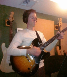 Dennis Winge in recording studio