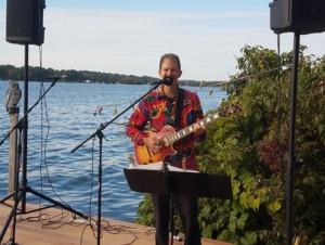 Dennis playing private party on Lake Seneca or Cayuga