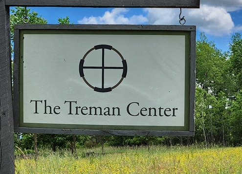 front sign at Treman Center