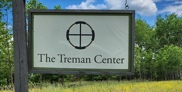 front sign at Treman Center