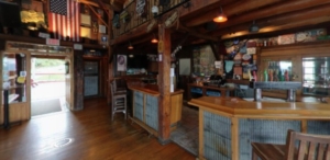 the bar area at Two Goat Brewing