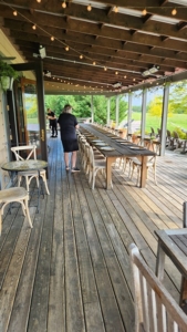 outside deck of Zugibe Vineyards