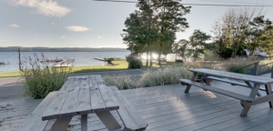 view of lake from deck of Cayuga Shoreline