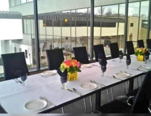 table seating at Binghamton DoubleTree