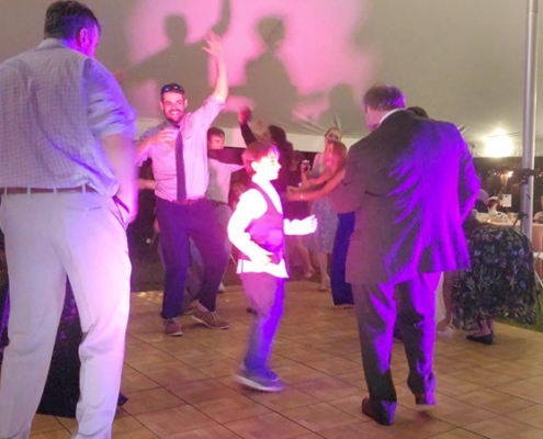 people dancing at salsa wedding