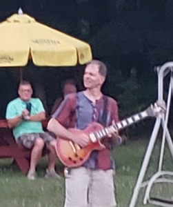 Dennis jamming out at Tumble Hill Campground