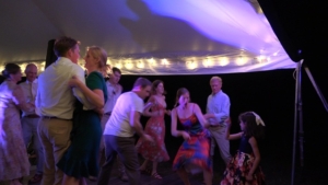 kids on dance floor at wedding