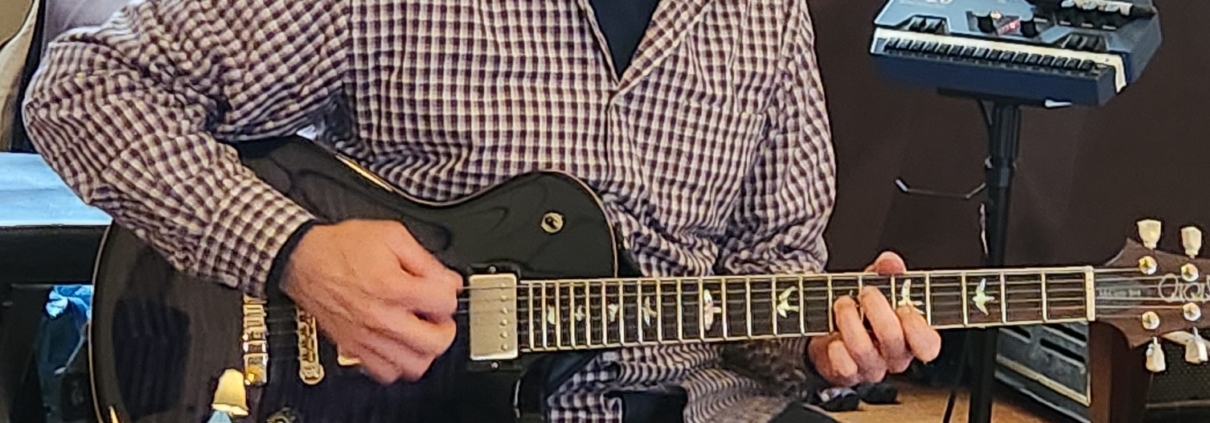 Dennis Winge, guitarist for Sunset Salsa