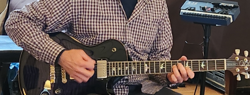 Dennis Winge, guitarist for Sunset Salsa