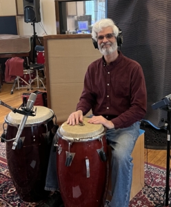 Jorge Cuevas, percussionist for Sunset Salsa