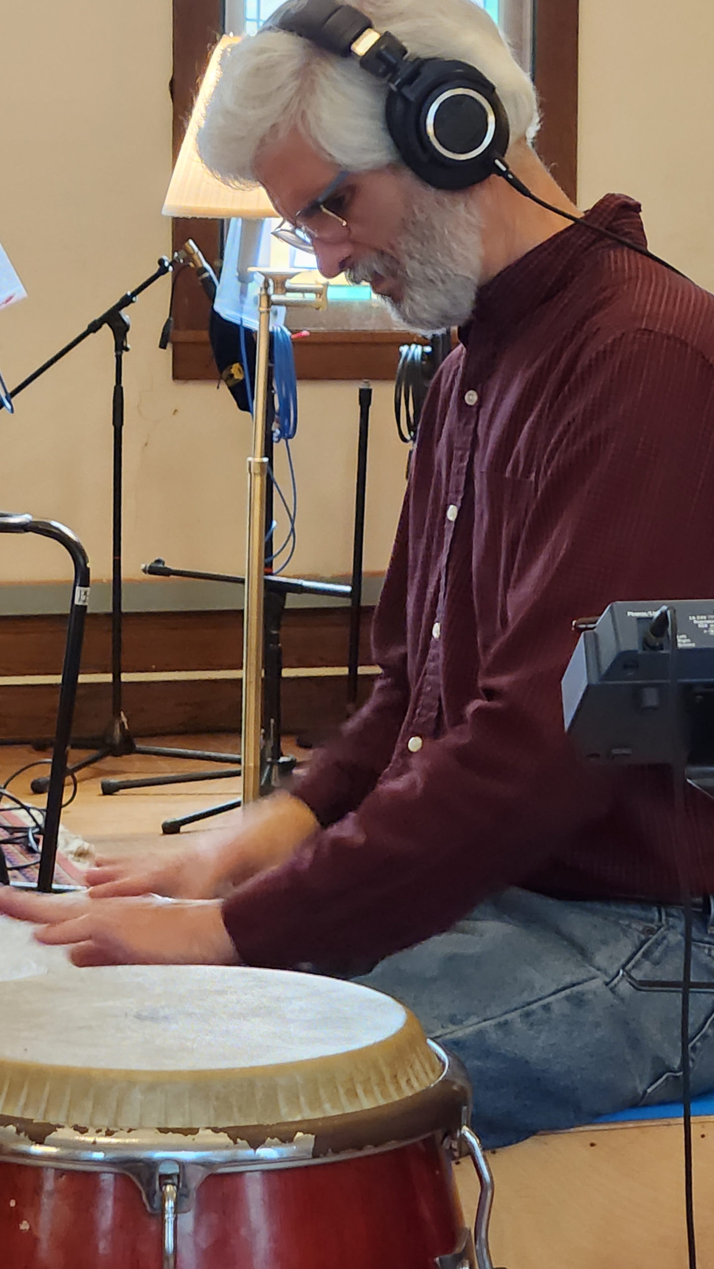Jorge Cuevas, percussionist for Sunset Salsa