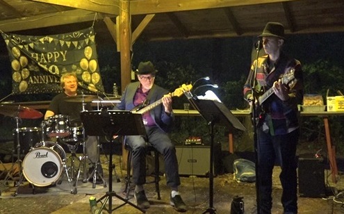 Blue Train band playing 50th anniversary party