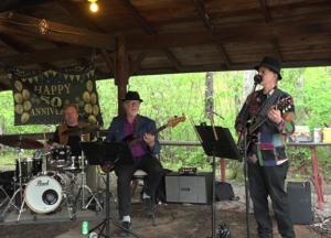 Blue Train band playing 50th anniversary party