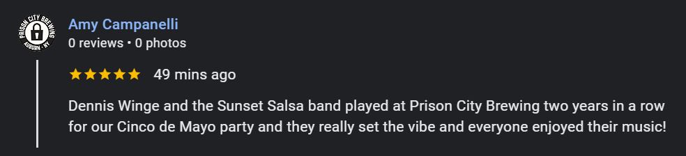 review of Sunset Salsa from Prison City Brewing in Auburn