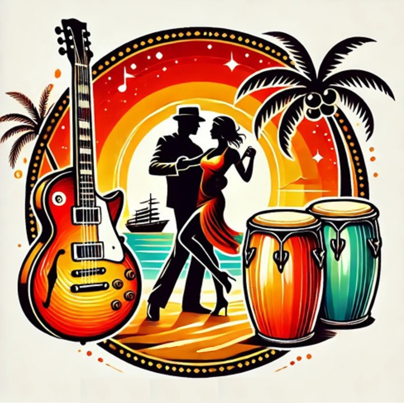 Sunset Salsa band logo