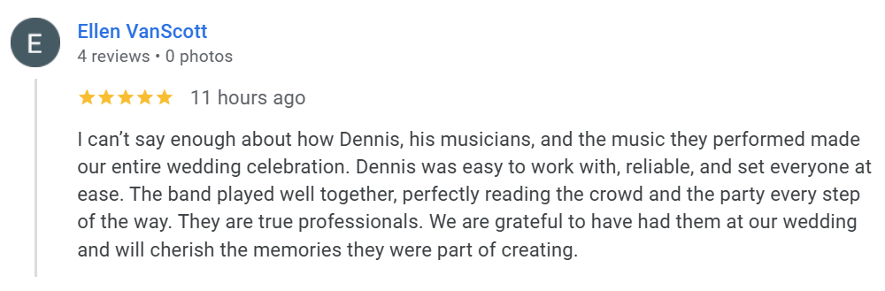 review for Dennis Winge jazz ensemble