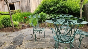 side yard at Gratitude & Grace