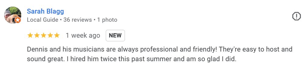 review for Dennis Winge Ensemble from a local winery