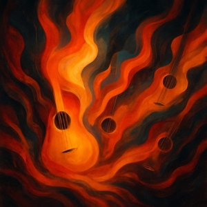 abstract drawing of doing creative versions of cover songs