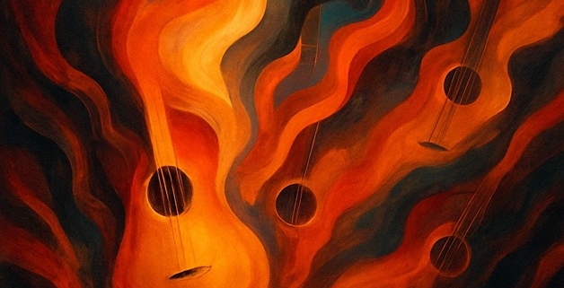 abstract drawing of doing creative versions of cover songs