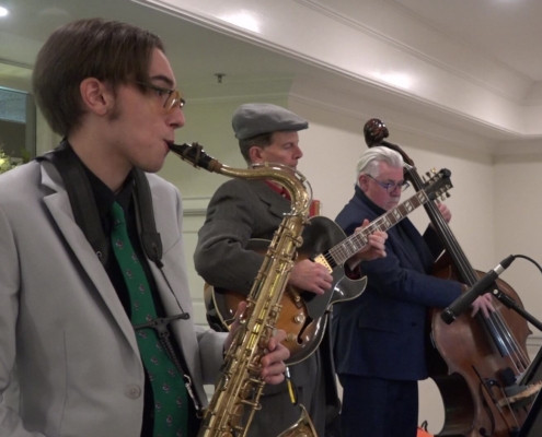 dennis winge jazz ensemble performing at dunes golf & beach club