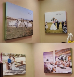 wall of photos at Dunes Golf Club