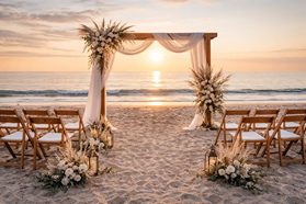 micro wedding arches at Myrtle Beach