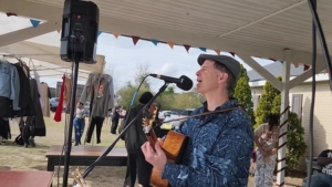 Dennis performing at festival near florence sc
