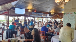 interior of beachfront kitchen & bar