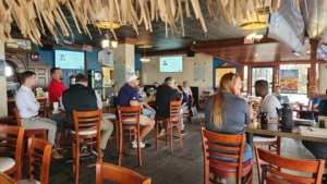 tiki bar at beachfront kitchen & bar