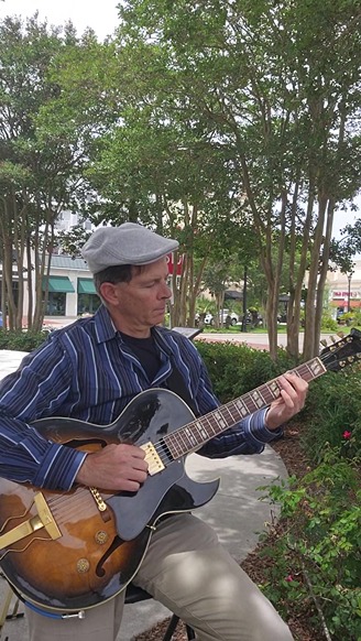 Dennis Winge playing at Market Common Fashion Week event 2026