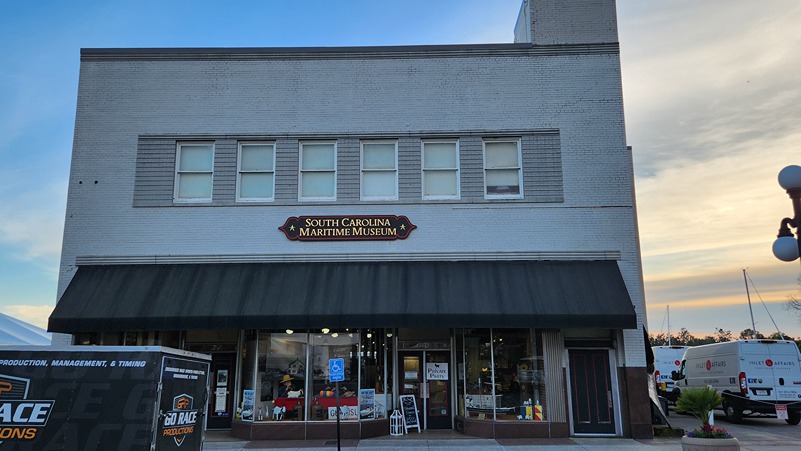 building facade at Maritime Museum in Georgetown SC
