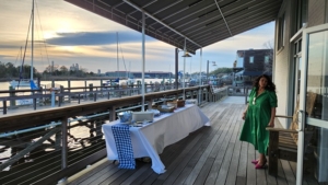 back deck at Maritime Museum in Georgetown SC