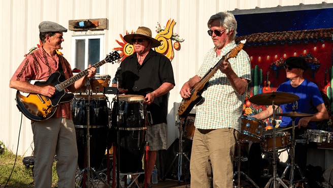 Sunset Salsa band playing in Myrtle Beach