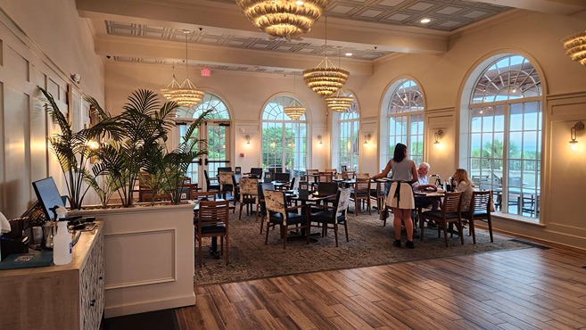 dining room at grand dunes ocean club