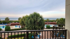 swimming pools and ocean view at grand dunes ocean club