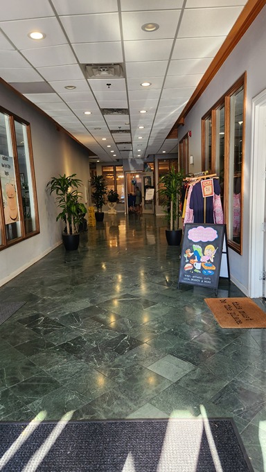 entranceway to events on front