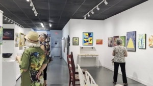 view from William H. Miller Studios during ArtWalk