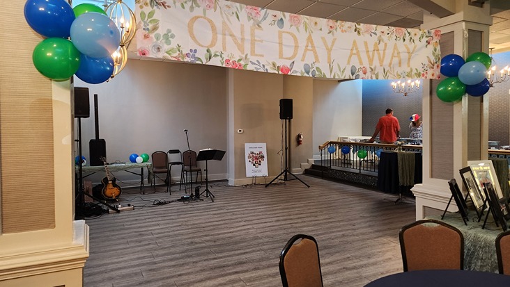 stage area at events on front