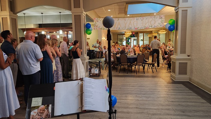 view from stage at events on front